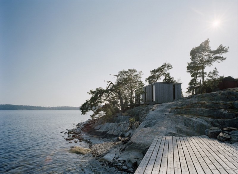 a shelter on the stockholm archipelago