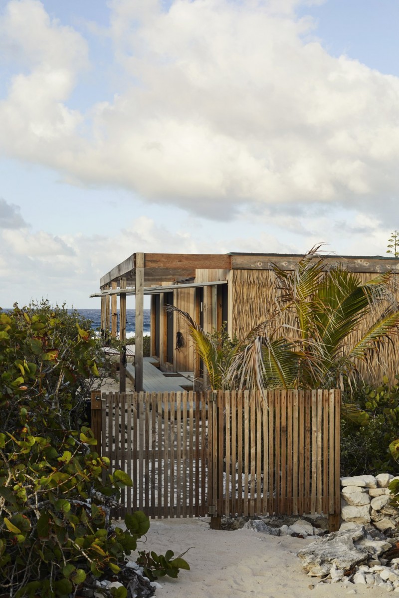 This house is both an eco-resort and surf camp.